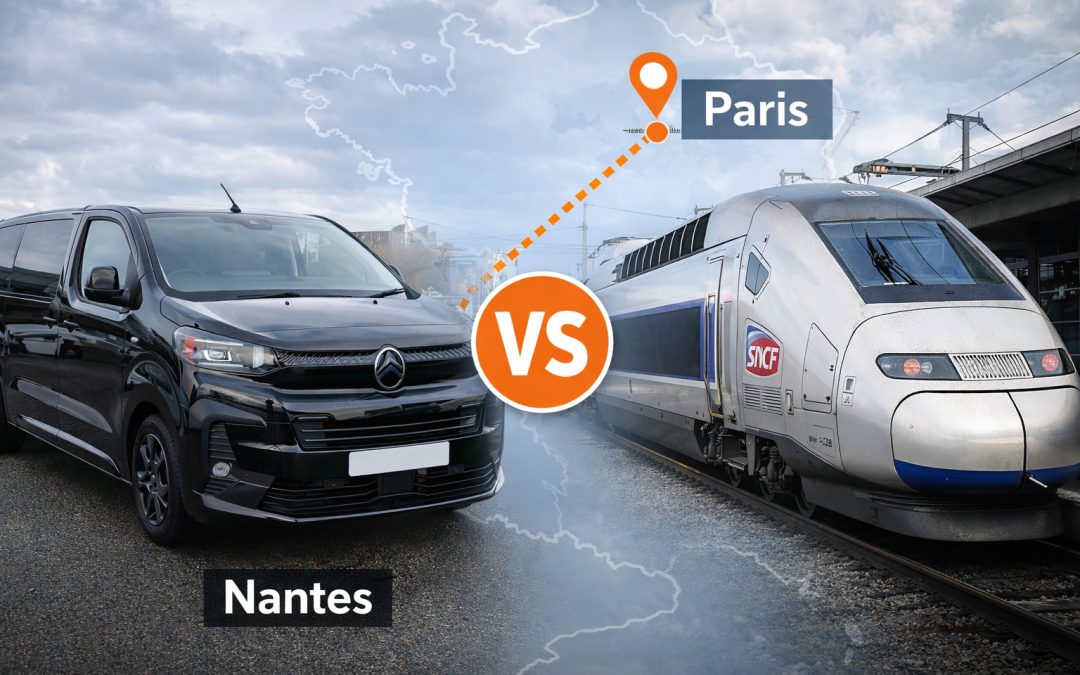Comparatif location 9 places Nantes / Paris